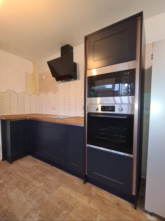 Navy units with tall oven housing